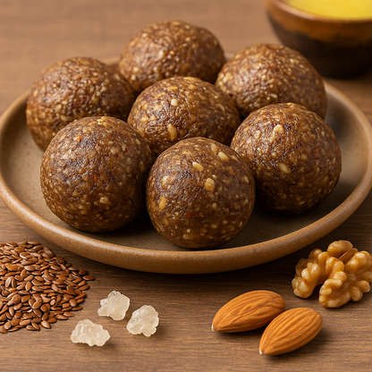 Flexseed Bites (Also ke Ladoo)