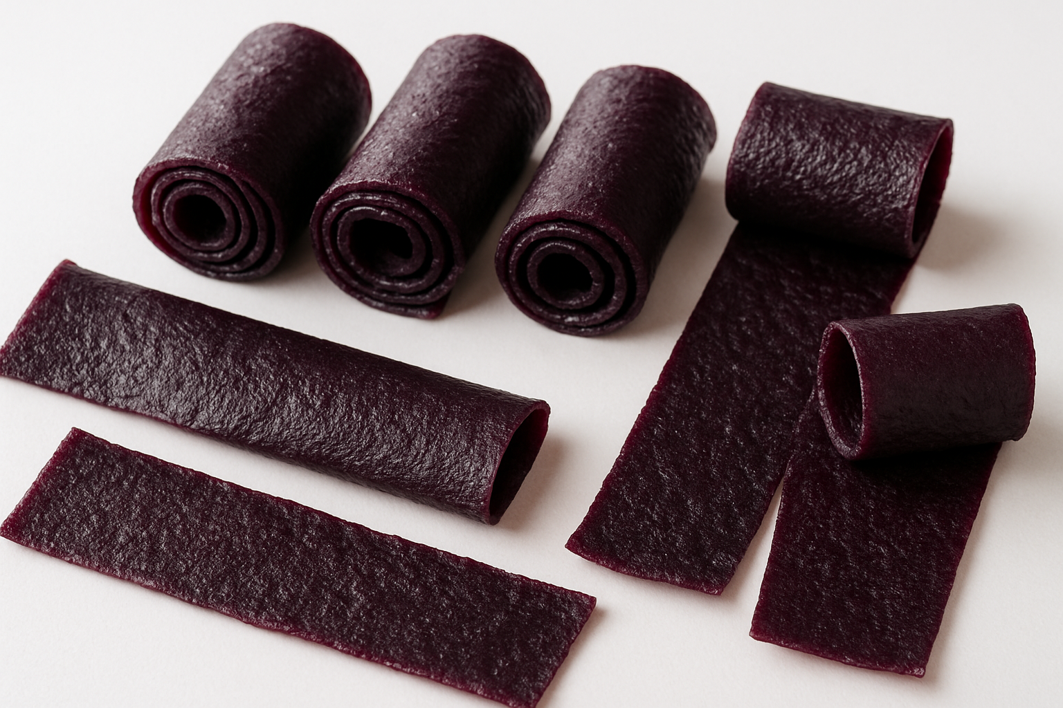 Create an image of Prune fruit roll ups
