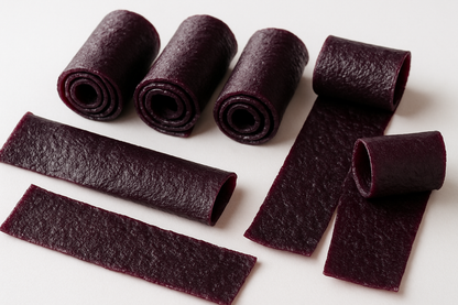 Create an image of Prune fruit roll ups